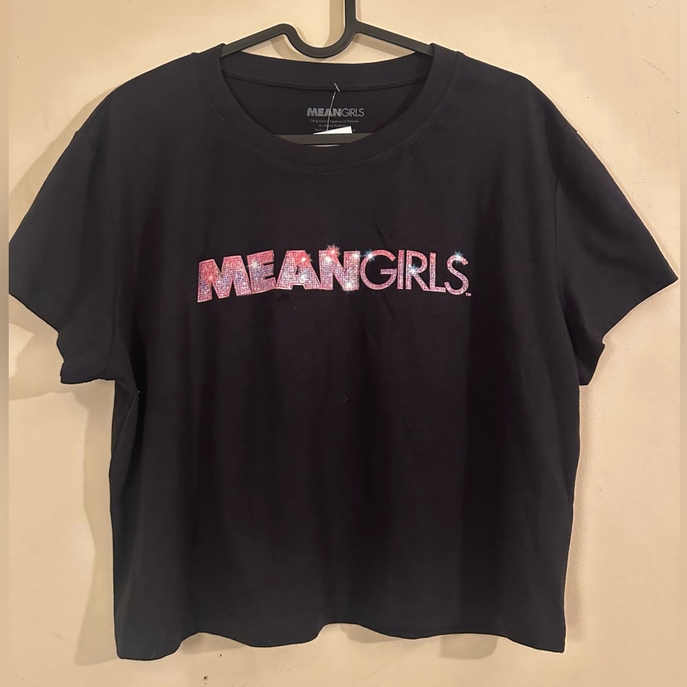 Mean Girls the Movie Glitter Front Cropped Tee - Official Shirt